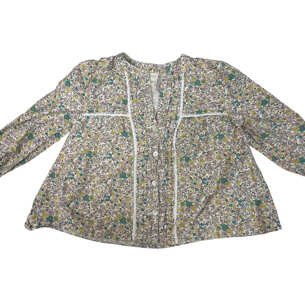 Free Planet 2T Button Shirt *FLAW* see descrip floral